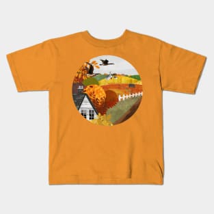 Autumn Village Kids T-Shirt